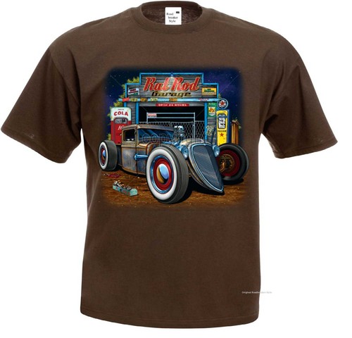 Shirt brown car - brown,
