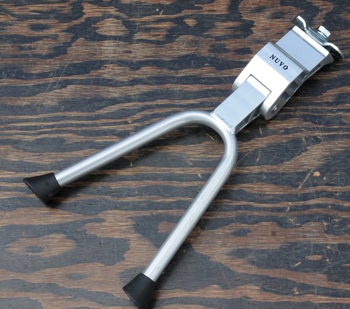Silver bicycle drop stand - drop, dual