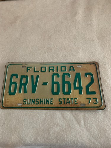 1973 florida license - fl,