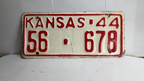 1944 kansas license - kansas,