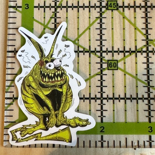 Crazy green monster alien - green,