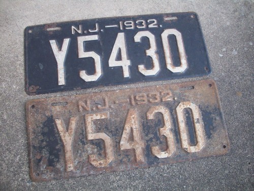 1932 new jersey license - new,