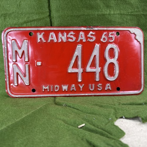 1965 kansas license - kansas, plate