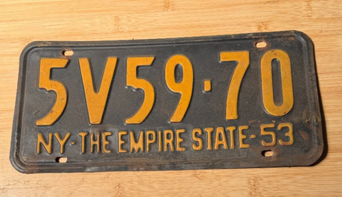 Vintage 1953 black yellow - &,