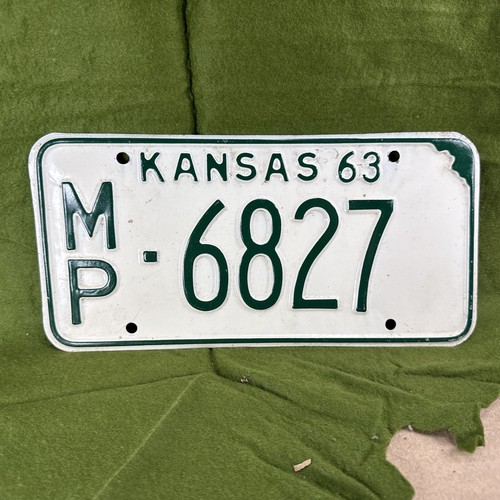 1963 kansas license - 1963,