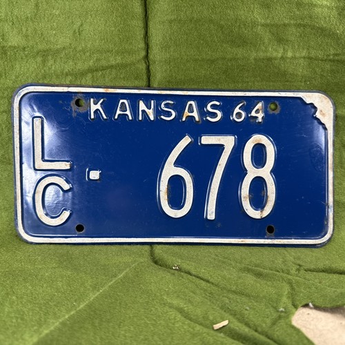 1964 kansas license plate - 1964,