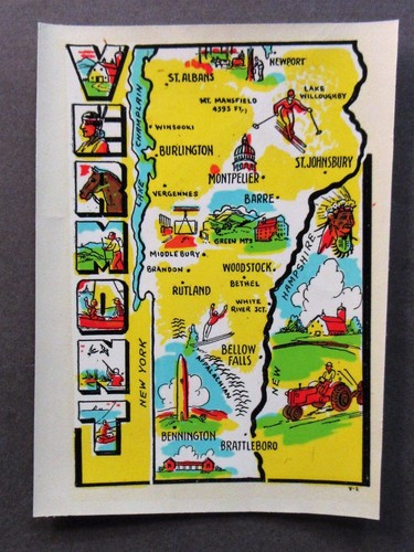 1950 moore vermont map - 1950's,