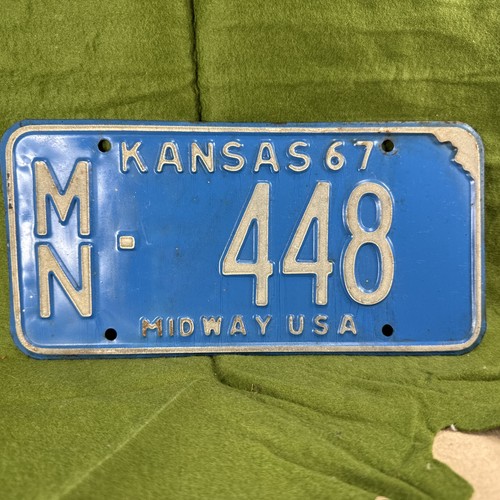 1967 kansas license - kansas, plate