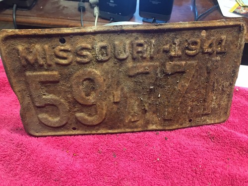 1941 missouri license - 1941, plate