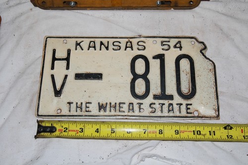 1954 kansas license plate - 1954,
