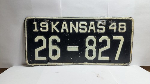1948 kansas license plate - 1948,