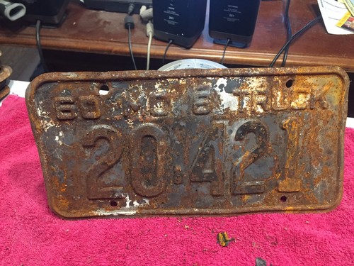 1960 missouri license plate - 1960,