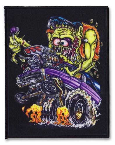 Franken hearse sew patch - hearse,