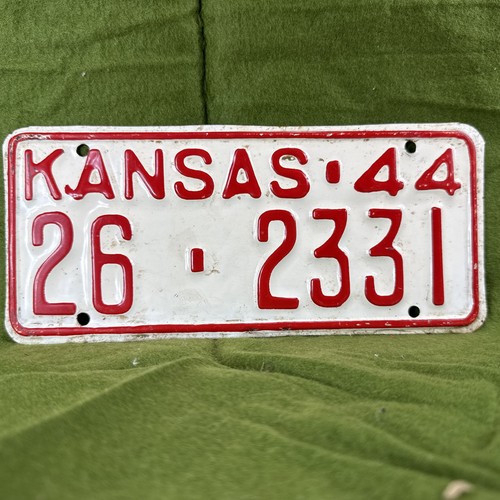1944 kansas license - 1944,