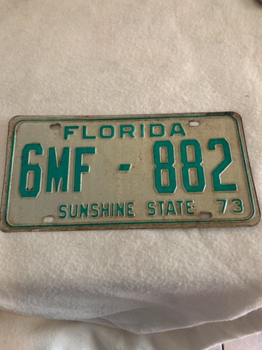 1973 florida license - fl,