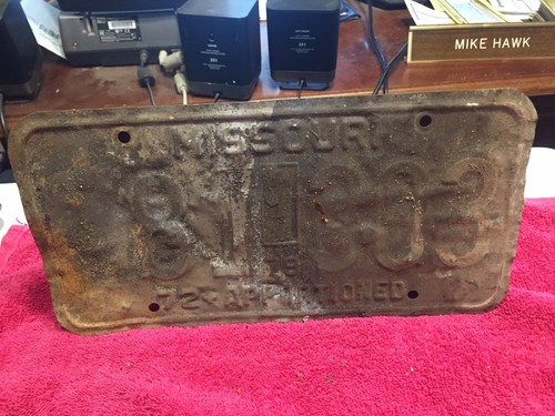 1979 missouri license plate - 1979,