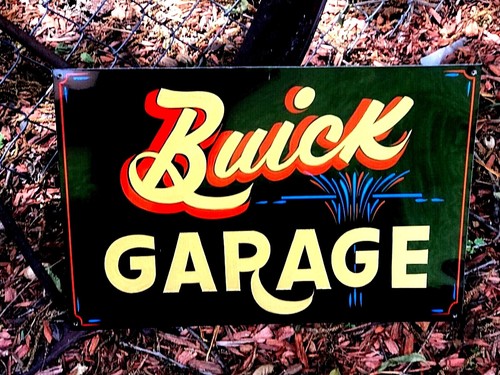 Vintage buick chevy garage - vintage,