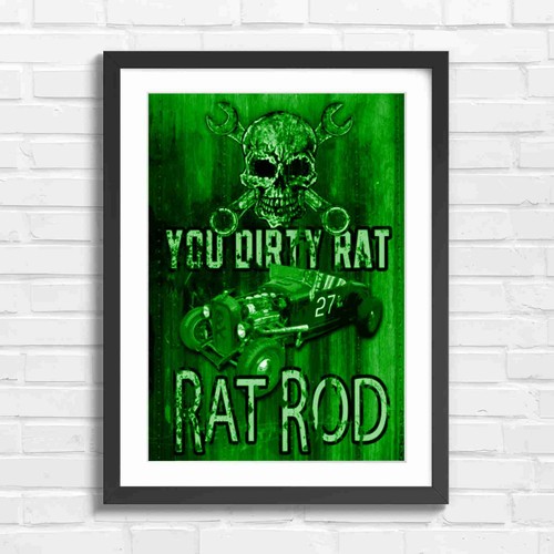 Vintage rat rod - vintage, art