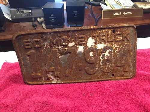 1960 missouri license plate - 1960,