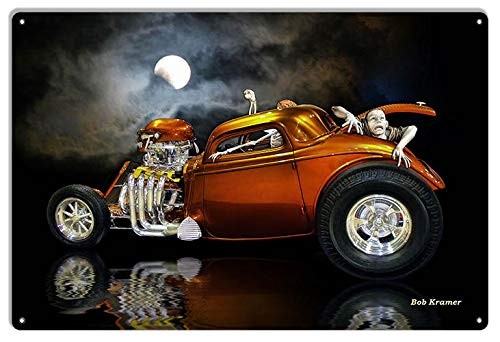 Gold rat rod out - on, halloween
