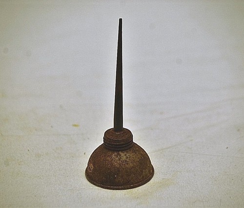 Old vintage sewing machine oil - vintage,