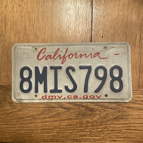 California license plate - license,