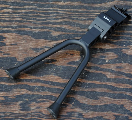 Black bicycle drop stand - bicycle,