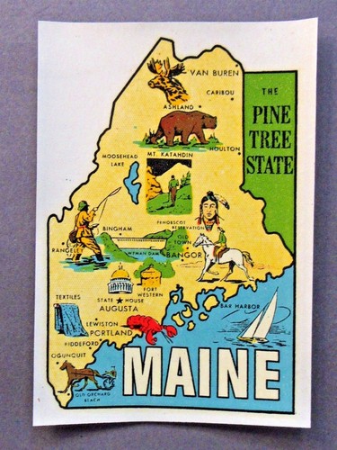 1940 goldfarb maine map - maine,