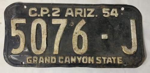 Vtg arizona license plate - license,