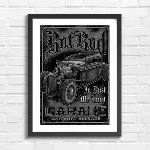 Rat rod vintage car - car, garage