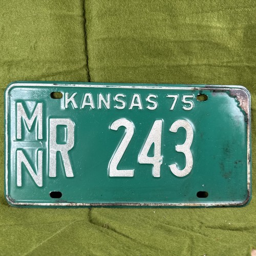 1975 kansas license plate - 1975,