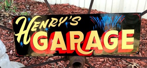 Vintage your name here garage - vintage,