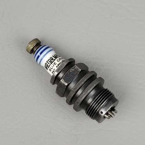 Antique blue crown spark plug - spark,