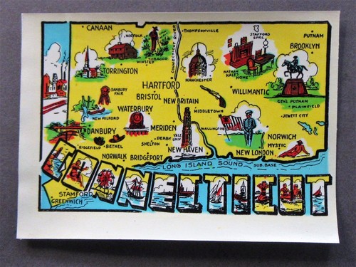 1950 moore connecticut map - 1950's,