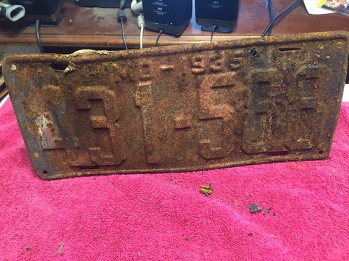 1935 missouri license plate - license,