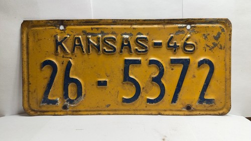 1946 kansas license - 1946,