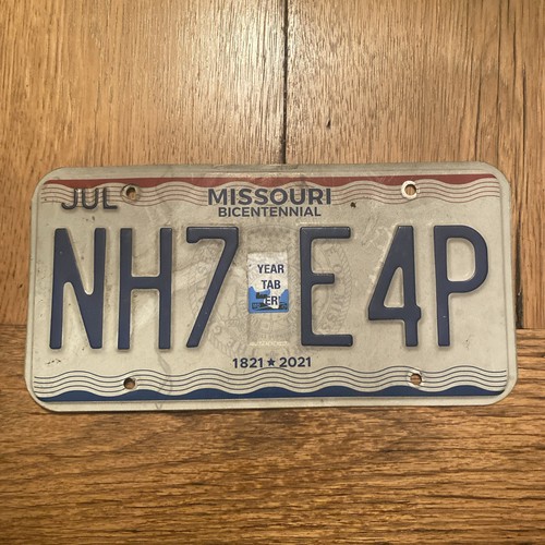 Missouri license plate - license,