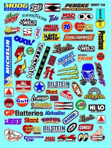White vinyl racing sticker - white,