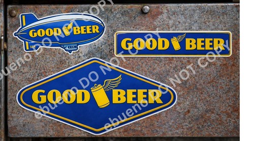 Good beer vinyl decal - good,