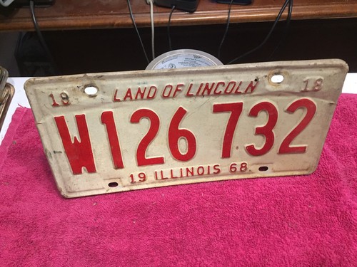 1968 illinois license - illinois,