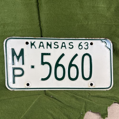 1963 kansas license - kansas,