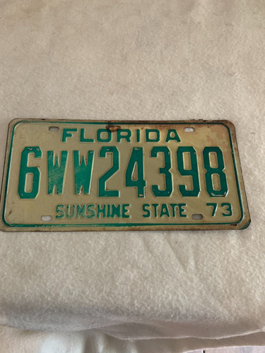 1973 florida license - 1973, fl
