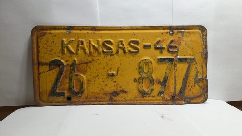 1946 kansas license plate - 1946,