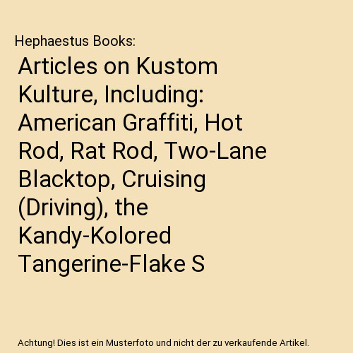 Articles kustom kulture - kustom,