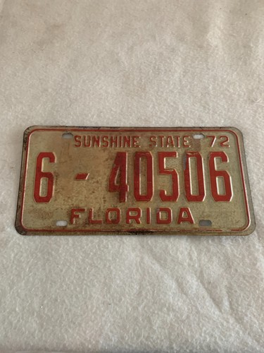 1972 florida license - 1972,