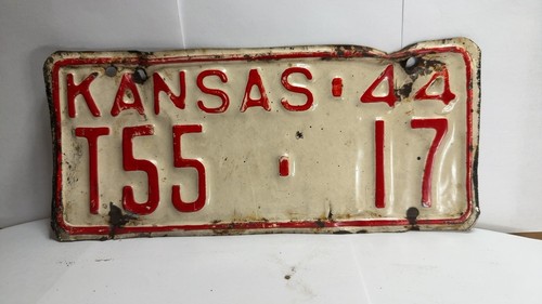 1944 kansas truck license - kansas,